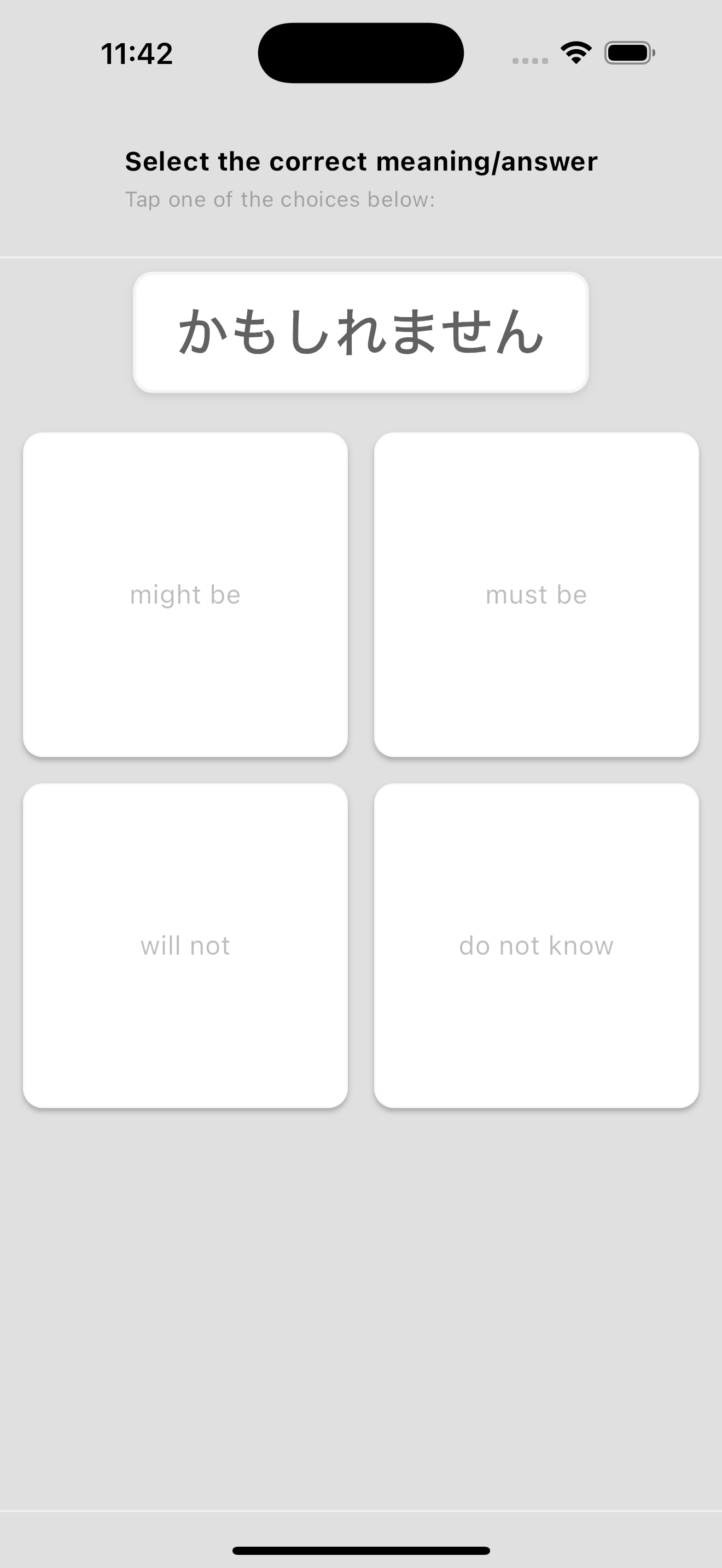 Multi-choice in light mode